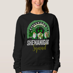 Shenanigans Squad Irish Gnomes Rainbow St Patrick' Sweatshirt