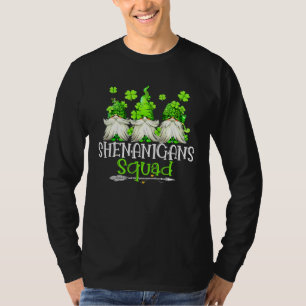 Shenanigans Squad Irish Rainbow Cute Gnomes Patric T-Shirt