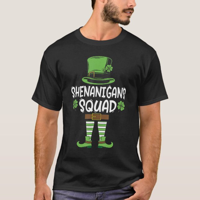 Shenanigans Squad Irish Shirt Funny Saint Patricks (Front)