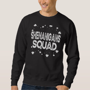 Shenanigans Squad Irish St Patricks Day Gnomes Sha Sweatshirt