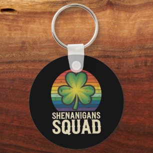 Shenanigans Squad Matching St Patricks Day Group Key Ring