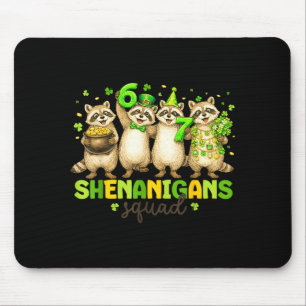 Shenanigans squad racoon for kids women men st mouse mat