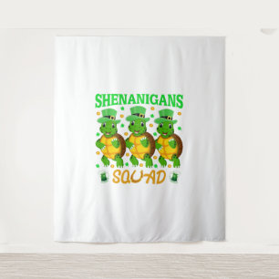 Shenanigans Squad St. Patrick’s Day Cute Turtle Tapestry