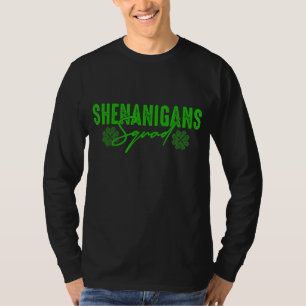 Shenanigans Squad St Patrick S Day Funny Shamrocks T-Shirt