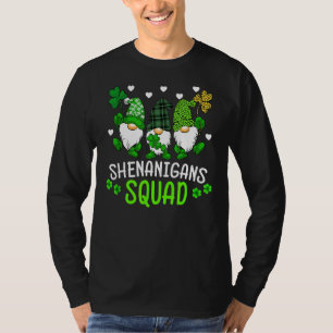 Shenanigans Squad St Patrick's Day Gnomes Green Fu T-Shirt