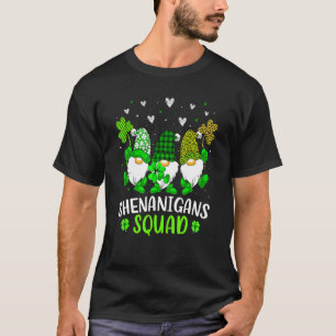 Shenanigans Squad St Patrick's Day Gnomes Green Fu T-Shirt
