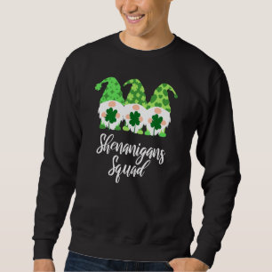 Shenanigans Squad St Patricks Day Gnomes Green Pro Sweatshirt