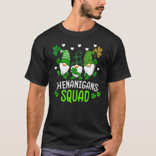 Shenanigans Squad St Patricks Day Gnomes Green Pro T-Shirt