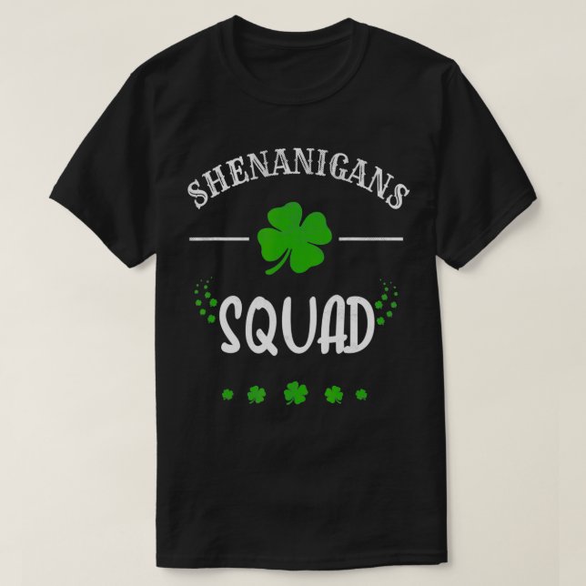 Shenanigans Squad St Patricks Day Gnomes Green Pro T-Shirt (Design Front)