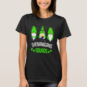 Shenanigans Squad St Patricks Day Gnomes Green Pro T-Shirt