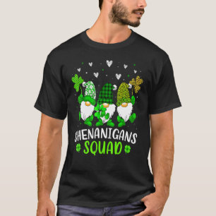 Shenanigans Squad St Patricks Day Gnomes Green Pro T-Shirt