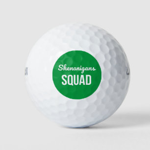 Shenanigans Squad St Patrick's Day Golf Balls
