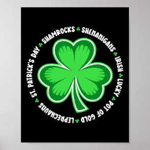 Shenanigans Squad St Patricks Day Matching Family Poster