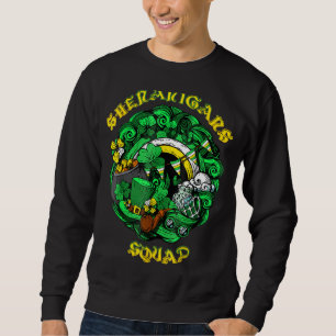 Shenanigans Squad St Patrick's Day Rainbow Shamroc Sweatshirt
