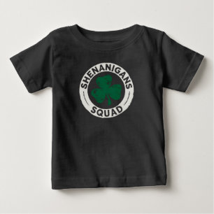 Shenanigans Squad St Patrick's Day Shamrock Baby T-Shirt
