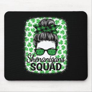 Shenanigans Squad St. Patrick's Day Women Girls Me Mouse Mat