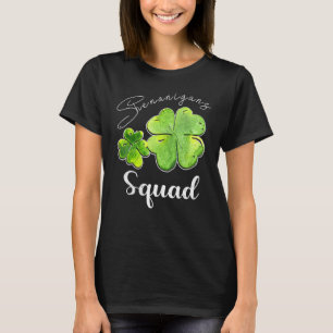 Shenanigans Squad T Shirt St Patrick's Day Shamroc
