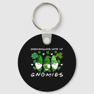 Shenanigans With My Gnomies St Patricks Day Gnome Key Ring