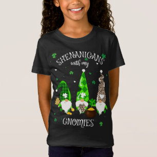 Shenanigans With My Gnomies St Patrick's Day Gnome T-Shirt
