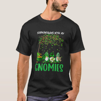 Shenanigans With My Gnomies St Patrick's Day Gnome T-Shirt