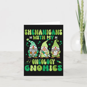 Shenanigans With My Oncology Nurse Gnomies St. Pat Card