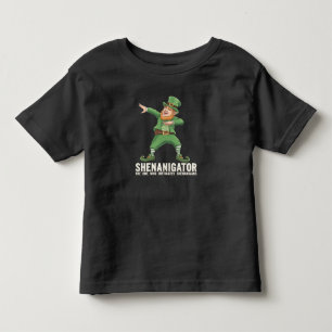 Shenanigator Dabbing Leprechaun St Patrick's Day Toddler T-Shirt