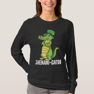 Shenanigator Saint Patrick Day Irish Alligator She T-Shirt