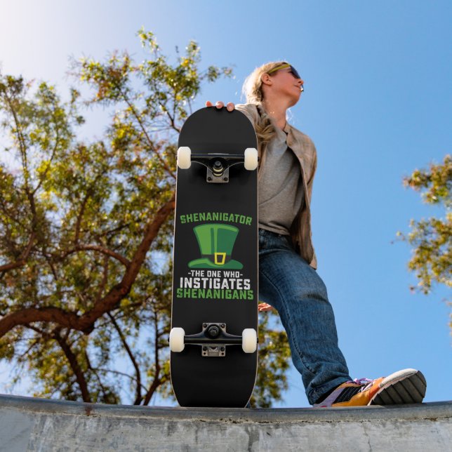 Shenanigator The One Who Instigates Shenanigans Skateboard (Outdoor 1)