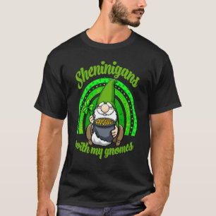 Sheninigan With My Gnomes Rainbow Men St Patrick T-Shirt