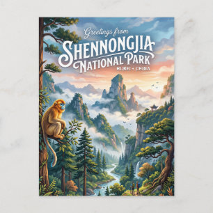 Shennongjia National Park China Postcard