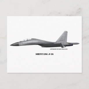 Shenyang J-16 Postcard
