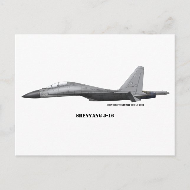 Shenyang J-16 Postcard (Front)