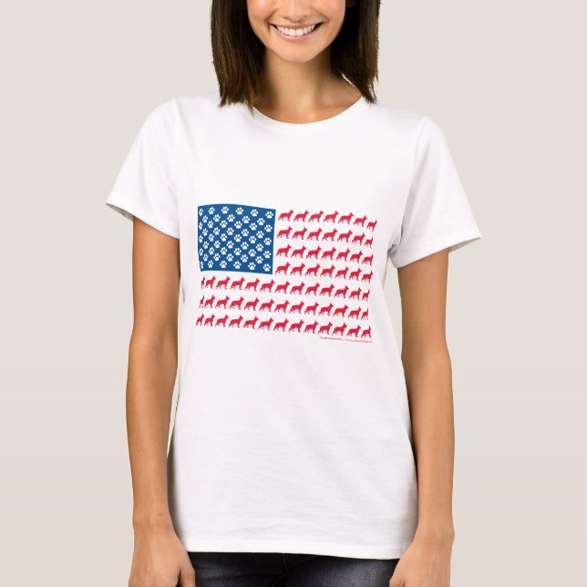 Shepard-Flag Patriotic T-Shirt (Front)