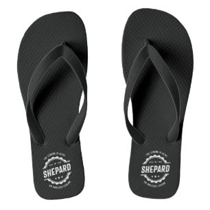 Shepard Personalised Name Birthday Gift Flip Flops
