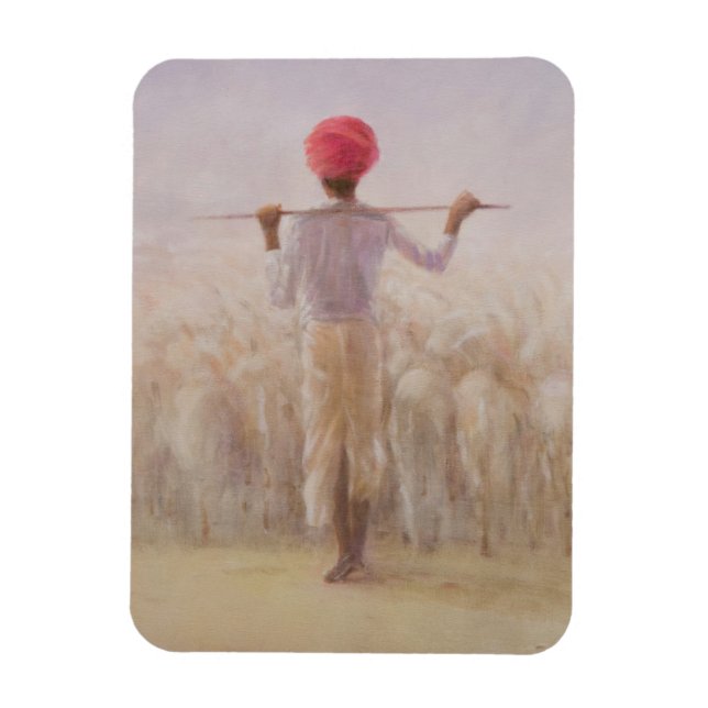 Shepherd and Flock Magnet (Vertical)