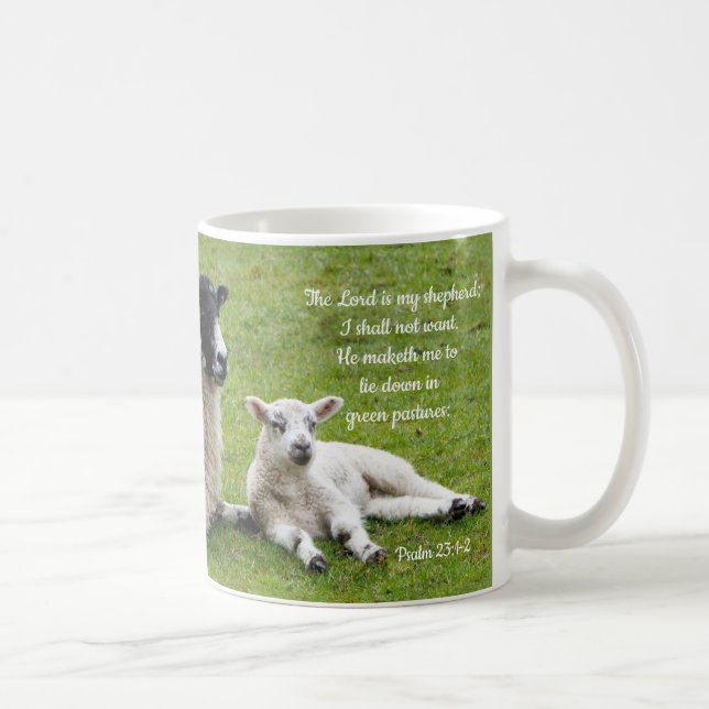 Shepherd and Sheep Flock Coffee Mug (Right)