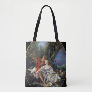 Shepherd and Shepherdess Reposing by Boucher Tote Bag