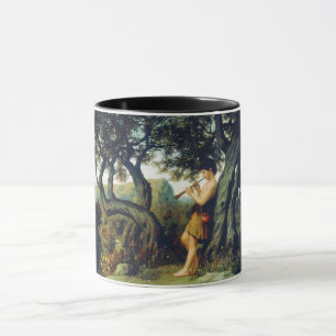 Shepherd Boy Playing the Flute Mug