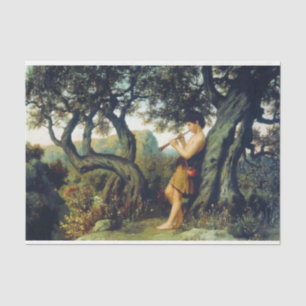 Shepherd Boy Playing the Flute Tissue Paper