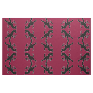 Shepherd dog silhouette fabric