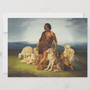 Shepherd in a Rural Landscape Card