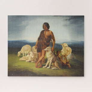 Shepherd in a Rural Landscape Jigsaw Puzzle