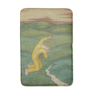 Shepherd in his Field (by Eugeniusz Zak) Bath Mat