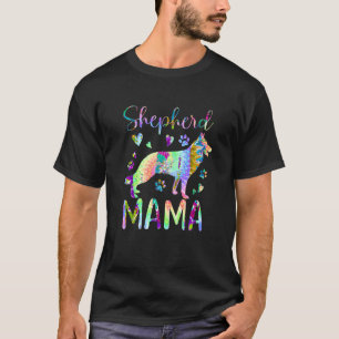Shepherd Mama Colourful Tie Dye German Shepherd Do T-Shirt