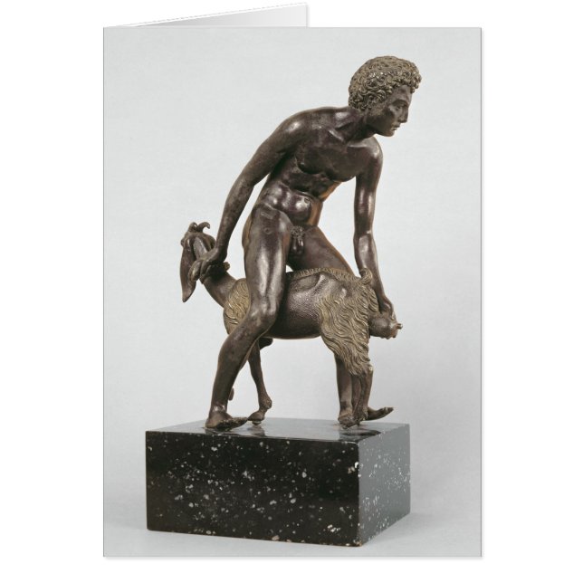 Shepherd milking a goat (Front)