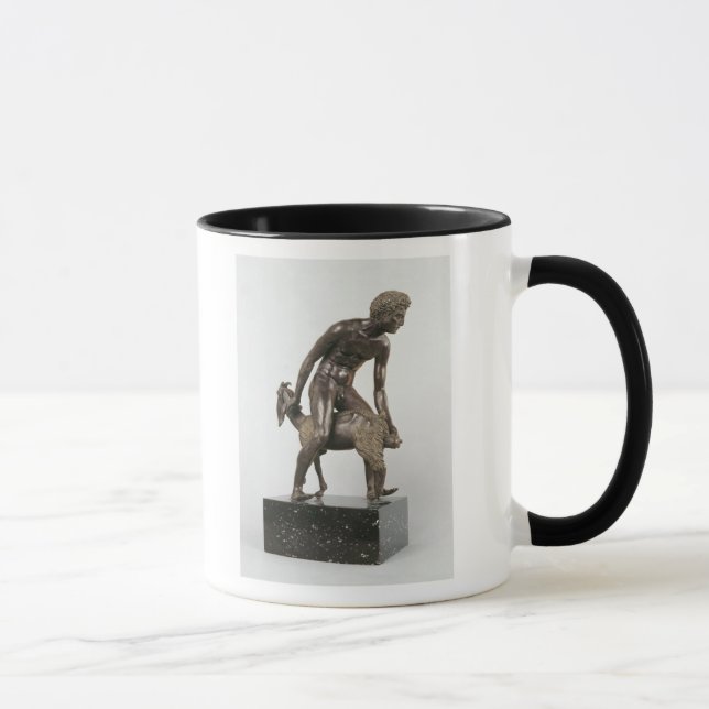 Shepherd milking a goat mug (Right)