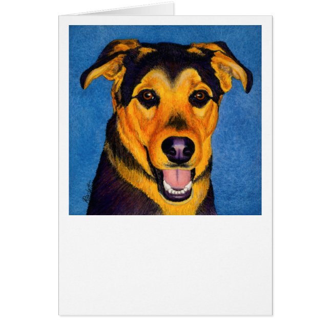 Shepherd Mix Card - "Caesar" (Front)