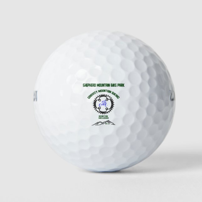 Shepherd Mountain Bike Park Golf Balls (Front)