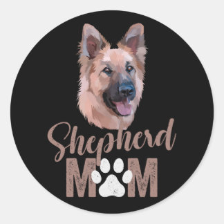 Shepherd Mum Classic Round Sticker