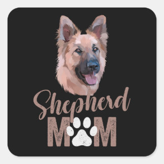 Shepherd Mum Square Sticker